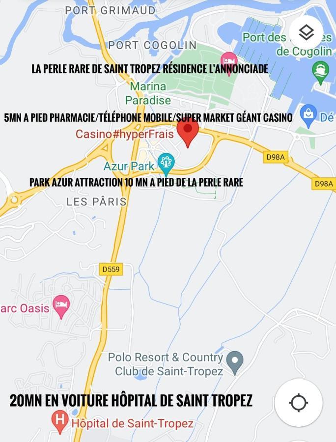 La Perle Rare Du Golf De Saint Tropez Lägenhet Cogolin Exteriör bild